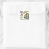 Kerstpinguïns Aanhangsel Kanker Ronde Sticker (Tas)