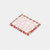 Kerstpinguïns achtergrond post-it® notes (Schuin)