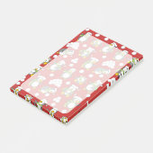 Kerstpinguïns achtergrond post-it® notes (Schuin)