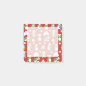 Kerstpinguïns achtergrond post-it® notes (Voorkant)