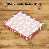 Kerstpinguïns achtergrond post-it® notes