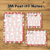 Kerstpinguïns achtergrond post-it® notes