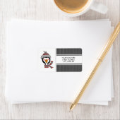 kerstpinguïns adres mailinglabels etiket (Insitu)