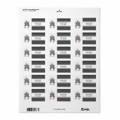 kerstpinguïns adres mailinglabels etiket (Full Sheet)