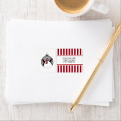 kerstpinguïns adres mailinglabels etiket (Insitu)