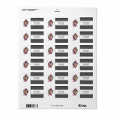 kerstpinguïns adres mailinglabels etiket (Full Sheet)