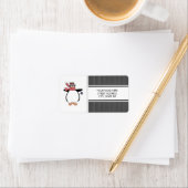 Kerstpinguïns Adresmailinglabels Etiket (Insitu)