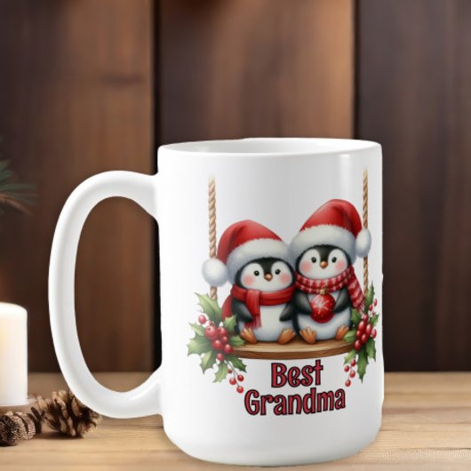Kerstpinguïns Beste Oma Koffiemok