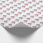 Kerstpinguïns Cadeaupapier (Hoek)