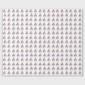 Kerstpinguïns Cadeaupapier (Vlak)