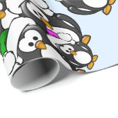 Kerstpinguïns Cadeaupapier (Rol Hoek)