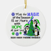 Kerstpinguïns Ehlers Danlos Syndrome EDS Keramisch Ornament (Voorkant)