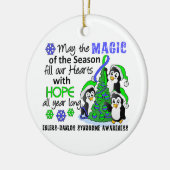 Kerstpinguïns Ehlers Danlos Syndrome EDS Keramisch Ornament (Links)