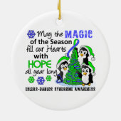 Kerstpinguïns Ehlers Danlos Syndrome EDS Keramisch Ornament (Achterkant)