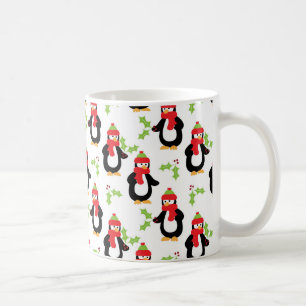 Kerstpinguïns en Holly-Mok Koffiemok