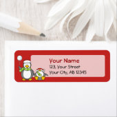 kerstpinguïns etiket (Insitu)