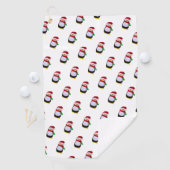 Kerstpinguïns Golfhanddoek (Insitu)