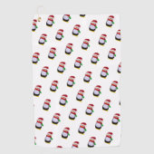 Kerstpinguïns Golfhanddoek (Voorkant)