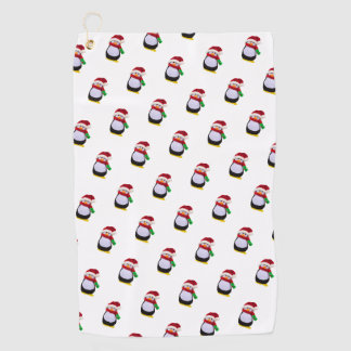 Kerstpinguïns Golfhanddoek