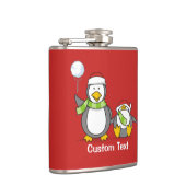 kerstpinguïns heupfles (Rechts)