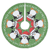Kerstpinguïns Ho! HO! Ho! Kerstboom Rok (Voorkant)