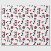 Kerstpinguïns in Santa Hats Cadeaupapier (Vlak)