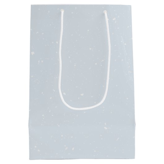 Kerstpinguïns in sneeuwvlokken medium cadeauzakje (Achterkant)