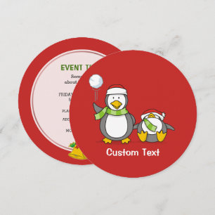 kerstpinguïns kaart