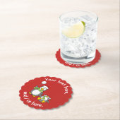 kerstpinguïns kartonnen onderzetters (Insitu)