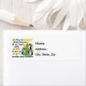 Kerstpinguïns Kinderkanker Etiket (Insitu)