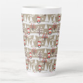 Kerstpinguïns Latte Mok (Voorkant)