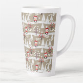 Kerstpinguïns Latte Mok (Rechts)