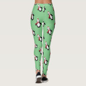Kerstpinguïns Leggings voor dames (Achterkant)