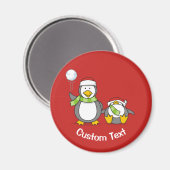 kerstpinguïns magneet (Voorkant / Achterkant)