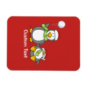 kerstpinguïns magneet (Horizontaal)