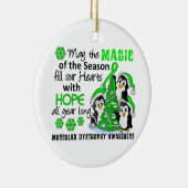 Kerstpinguïns Musculaire dystrofie Keramisch Ornament (Rechts)