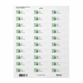Kerstpinguïns Non-Hodgkin lymfoom Etiket (Full Sheet)