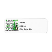 kerstpinguïns orgaandonatie etiket (Voorkant)