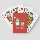 kerstpinguïns pokerkaarten (Achterkant)