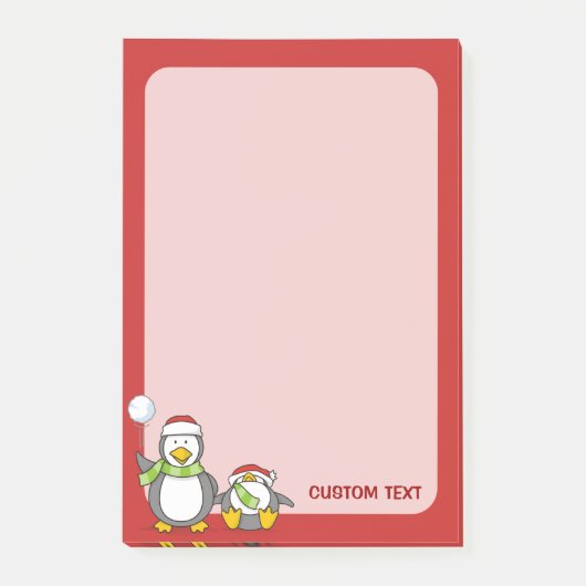 kerstpinguïns post-it® notes (Voorkant)