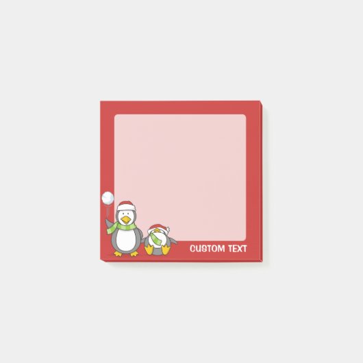 kerstpinguïns post-it® notes (Voorkant)