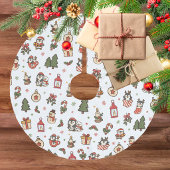 Kerstpinguïns Rood Groen Kerstboom Rok