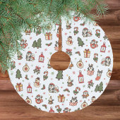 Kerstpinguïns Rood Groen Kerstboom Rok