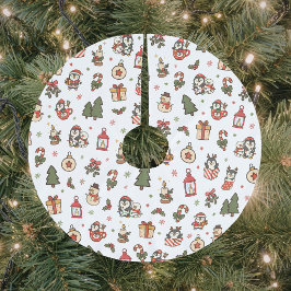 Kerstpinguïns Rood Groen Kerstboom Rok