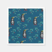 Kerstpinguïns Servet (Voorkant)