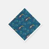 Kerstpinguïns Servet (Hoek)