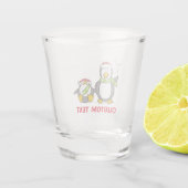 kerstpinguïns shot glas (Achterkant)