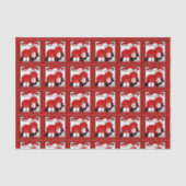 Kerstpinguïns - Weefselpapier loskoppelen Tissuepapier (Voorkant)