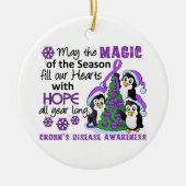Kerstpinguïns ziekte van Crohn Keramisch Ornament (Voorkant)