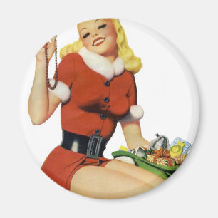 KerstPinup Magneet